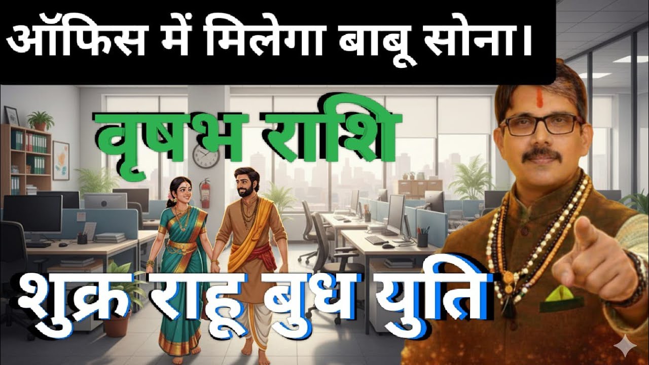 Vrishbh Rashi वृषभ राशि राहू बुध युति शुक्र के साथ । मानसम्मान के साथ बाबू सोना भी मिलेगा । 