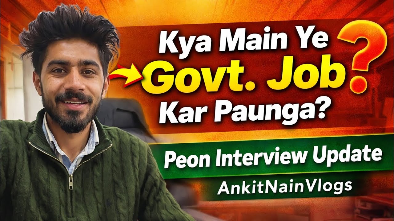 Govt Job Ya Vlogging? 😳