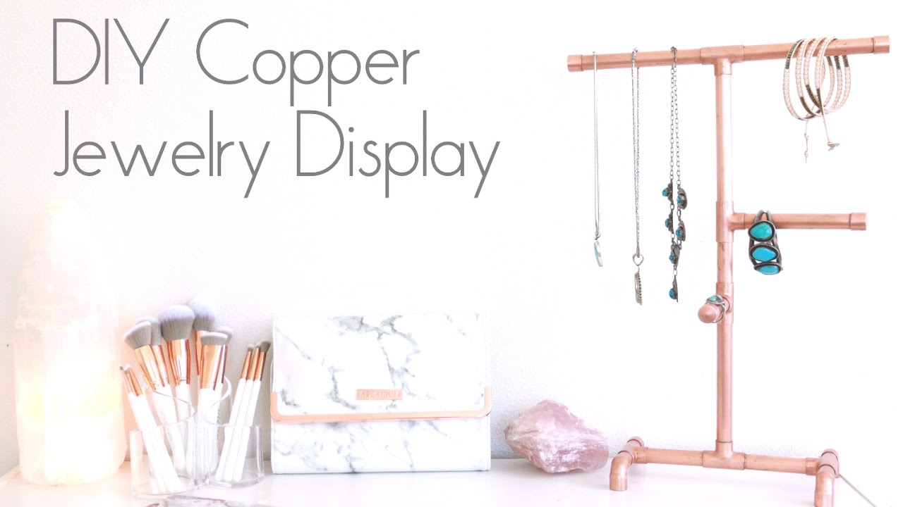 DIY Copper Jewelry Display | Organizer