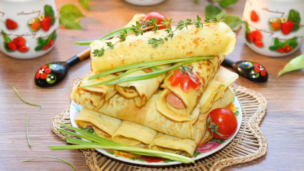 Пряные блинные трубочки с начинкой - н