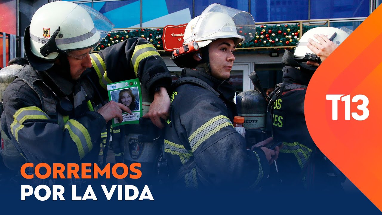 Bomberos subieron por escalera de la Torre Costanera