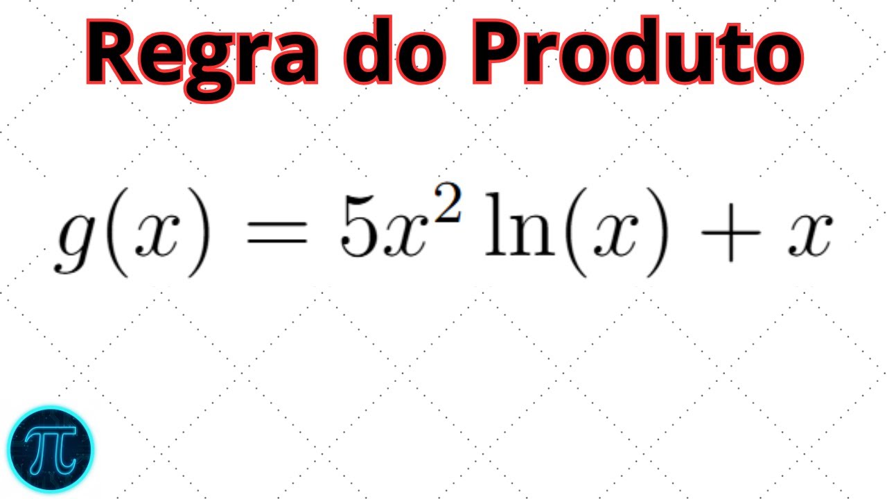 Derivada de g(x)=5x^2 ln(x) + x (Regra do Produto)#matemática #derivadas #regradoproduto #maths