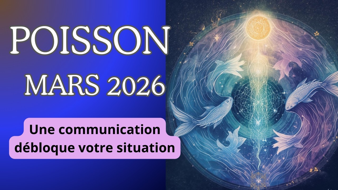 Horoscope ♓ POISSONS MARS 2026. Une communication débloque votre situation