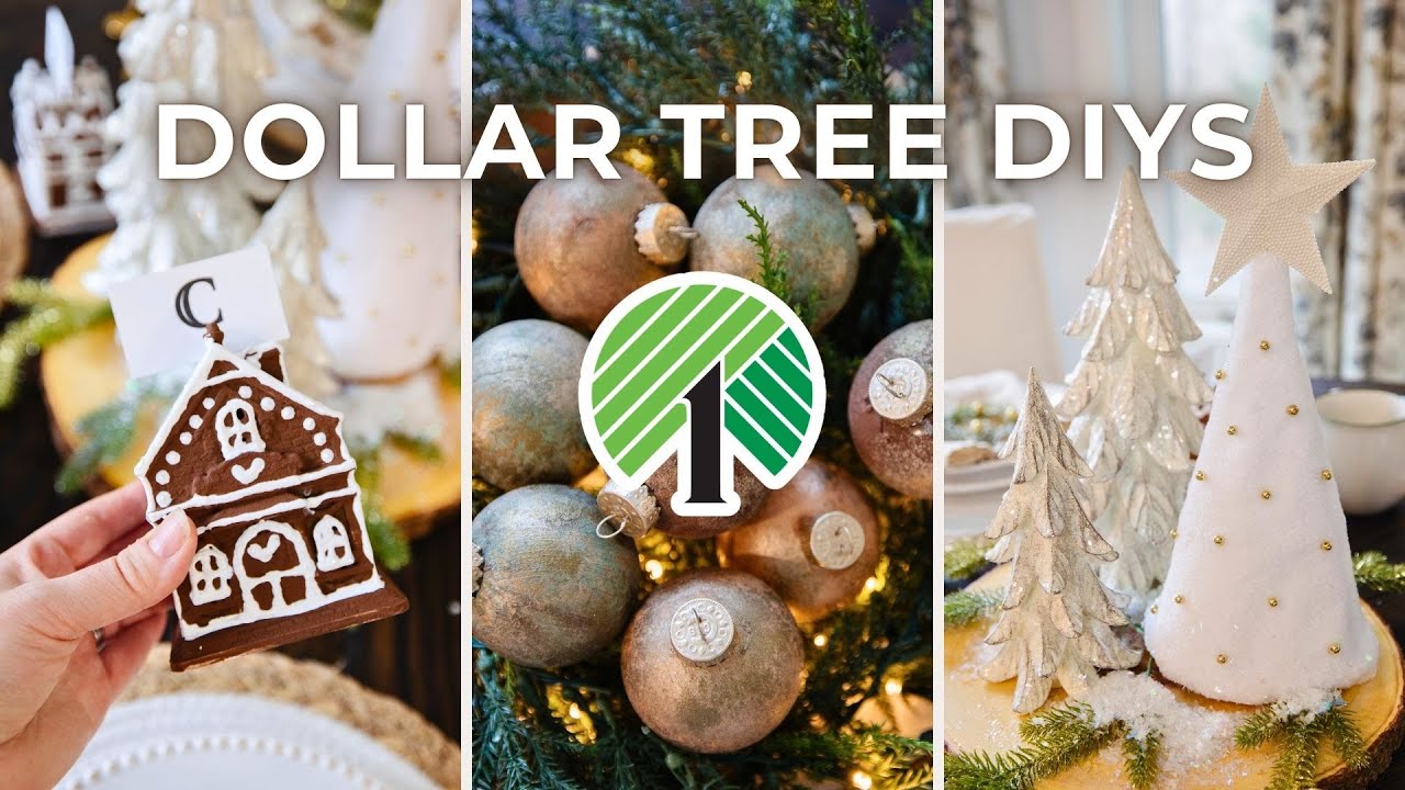 Stunning DIY Dollar Tree Christmas Decor on a Budget Made EASY