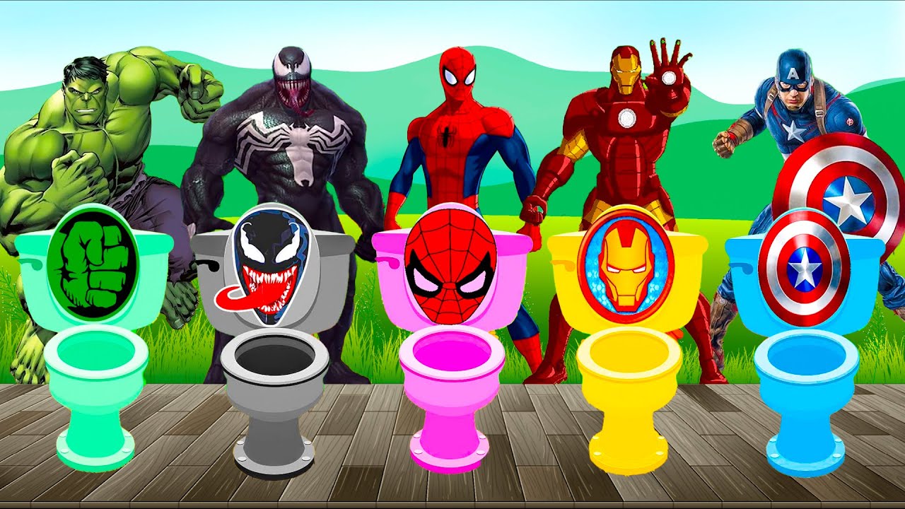 TEBAK GAMBAR TOP SUPERHERO | AVENGERS, MARVEL, SPIDER MAN, IRON MAN, HULK, VENOM, CAPTAIN AMERICA