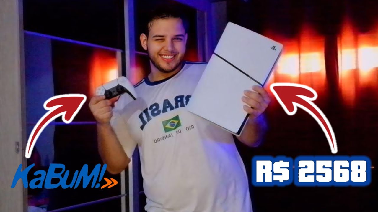Unboxing do PS5 Slim que comprei por R$2568 na Kabum!