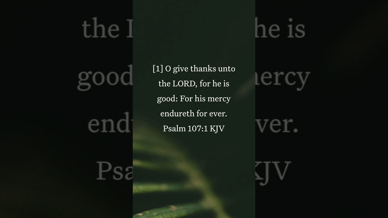 BIBLE AUDIO PSALM 107:1 || God's Word - Bible Stories 