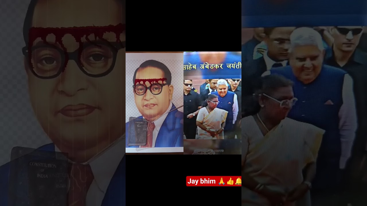 Pradhanmantri Narendra Modi aur Draupadi murmu  Ambedkar ki jayanti per malya Arpan karte hue 👍🔔👇💙🇳🇪