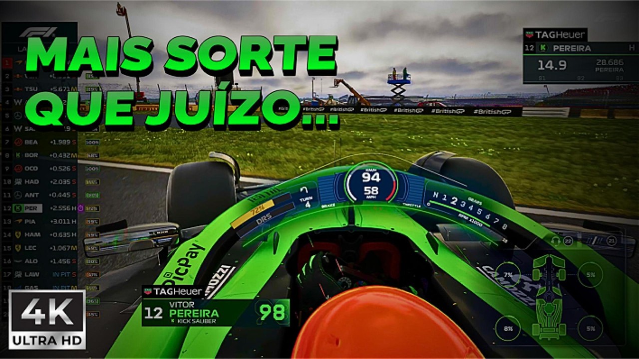 F1 25 GP da Grã-Bretanha 4K - PXN V12 Lite c/ Aro Turnwheel + Simjack UT