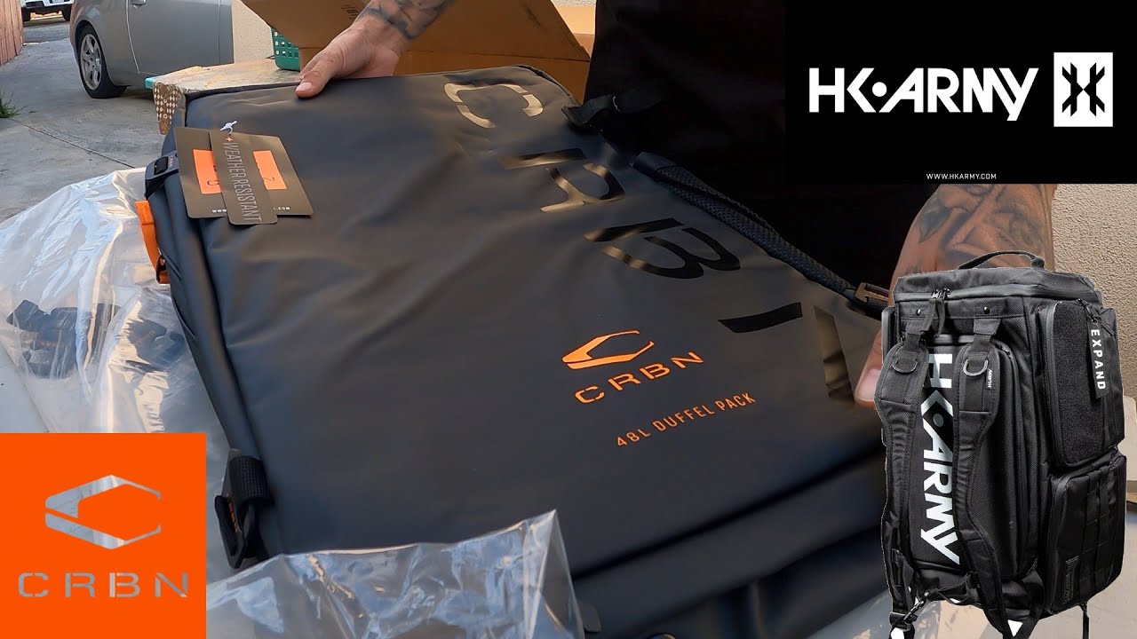 CARBON CRBN PAINTBALL BACKPACK VS HK ARMY EXPAND BAG