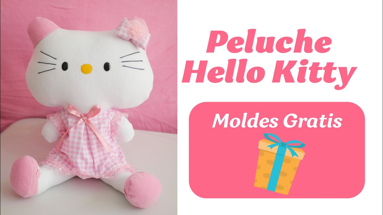 Tutorial - Peluche Hello Kitty (Paso a paso) MOLDES GRATIS