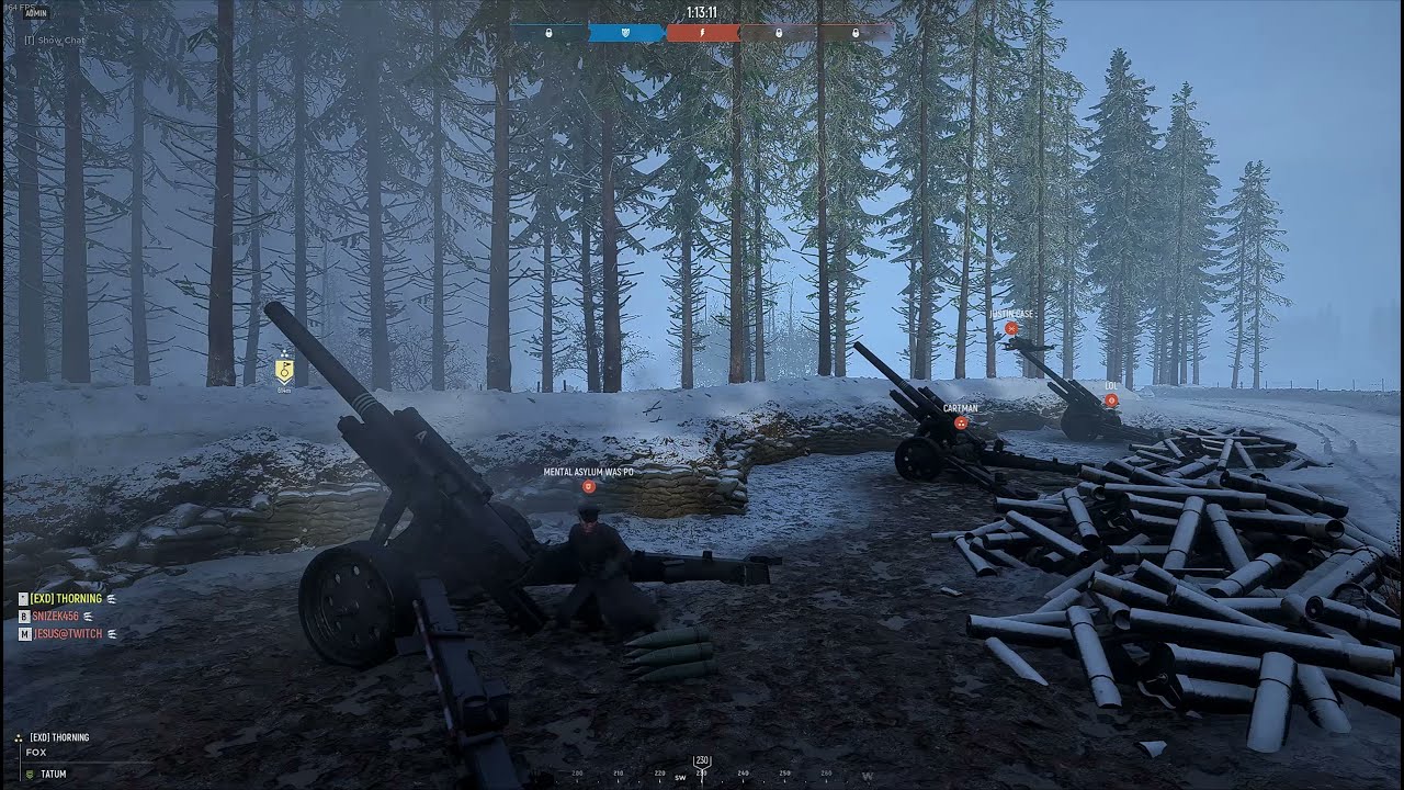 Hell Let Loose - Spectator - Artillery Brutally Denying Attack & Comeback