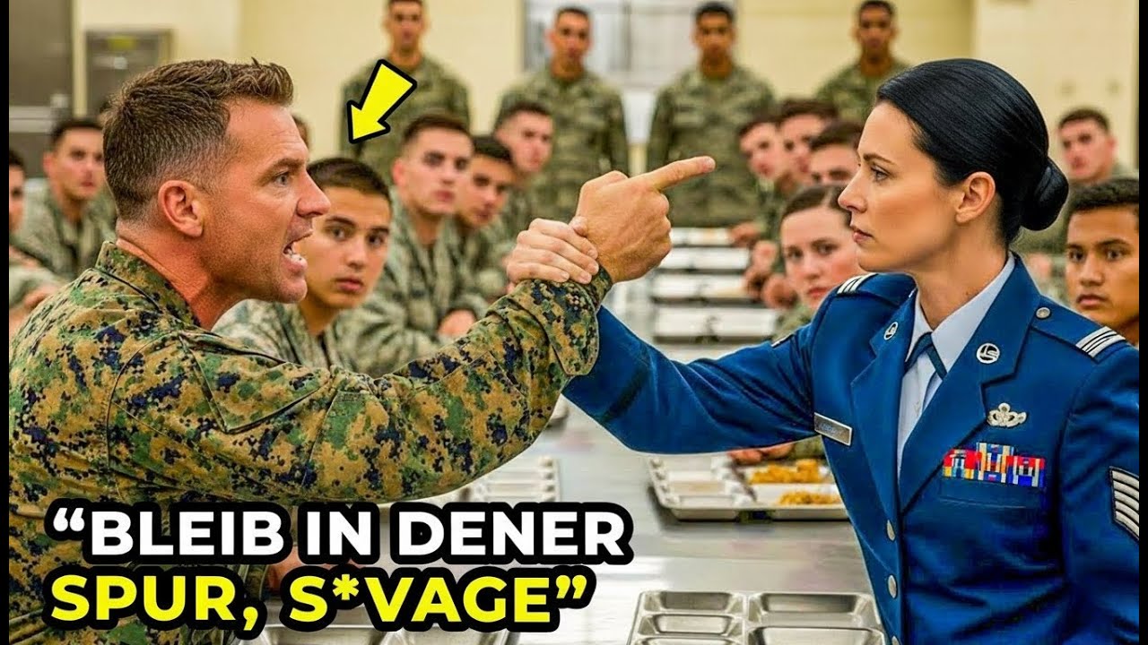 Ein Marine rempelte sie in der Kantine an – ohne zu wissen, dass sie dort den höchsten Rang hatte.