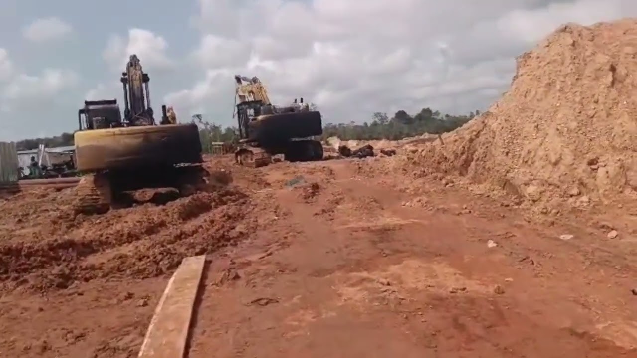 The Chinese small scale mining site where the 13 year old was killed.