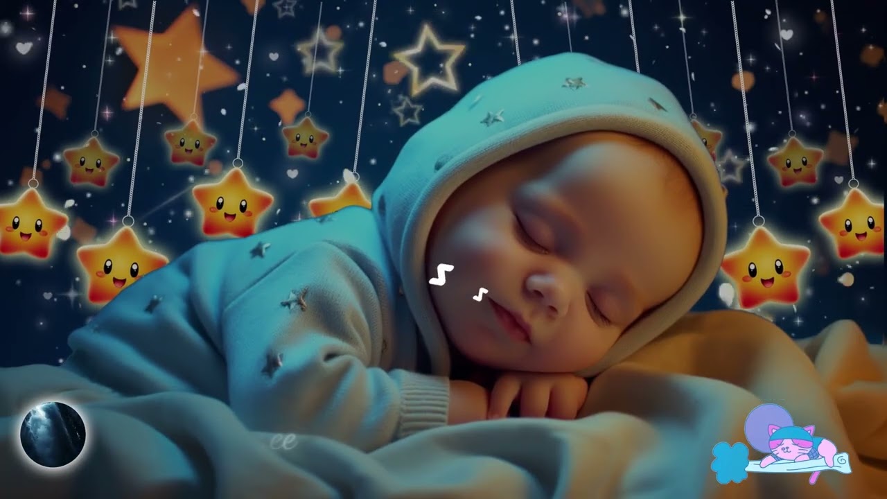 Baby Sleep Music 🌙 Baby Sleep Instantly in 3 Minutes 💫 Beat Insomnia Fast 🎶 Mozart & Brahms Lullaby