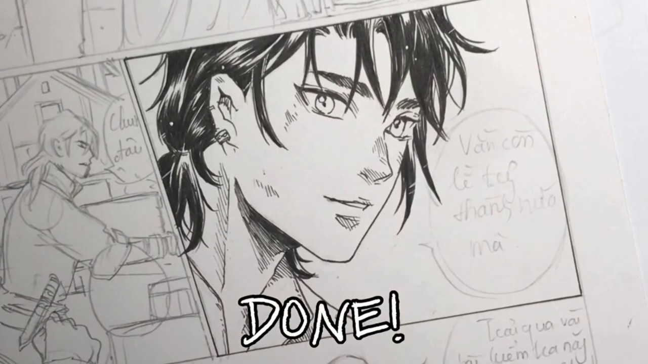 How i draw a manga page (Simplified ver)