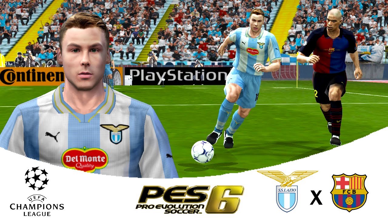 🏆⚽️🎮 Лацио против Барселоны - Четвертьфинал Лиги чемпионов 1999-2000 - Pro Evolution Soccer 6