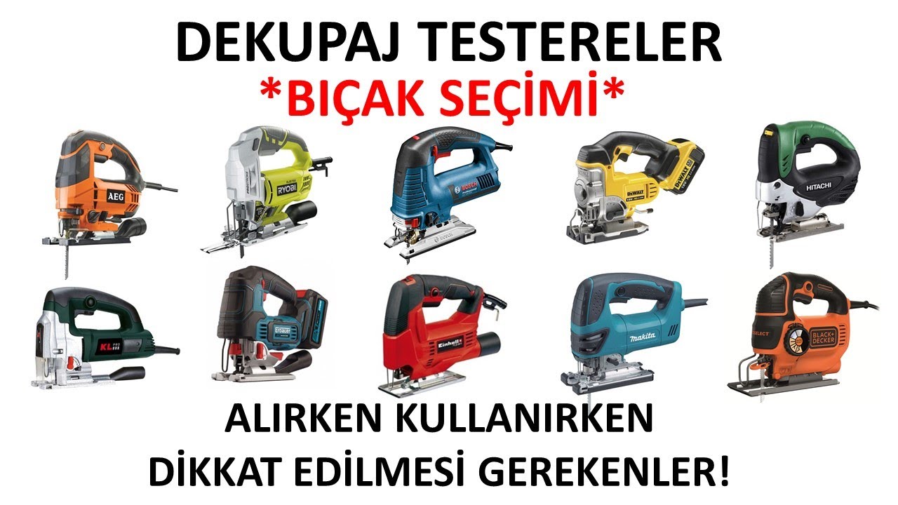 DEKUPAJ TESTERELER VE BIÇAK SEÇİMİ #reklam