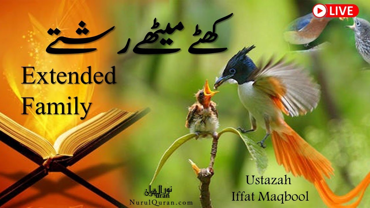 Extended Family l کھٹے میٹھے رشتے l Ustazah Iffat Maqbool l NurulQuran l