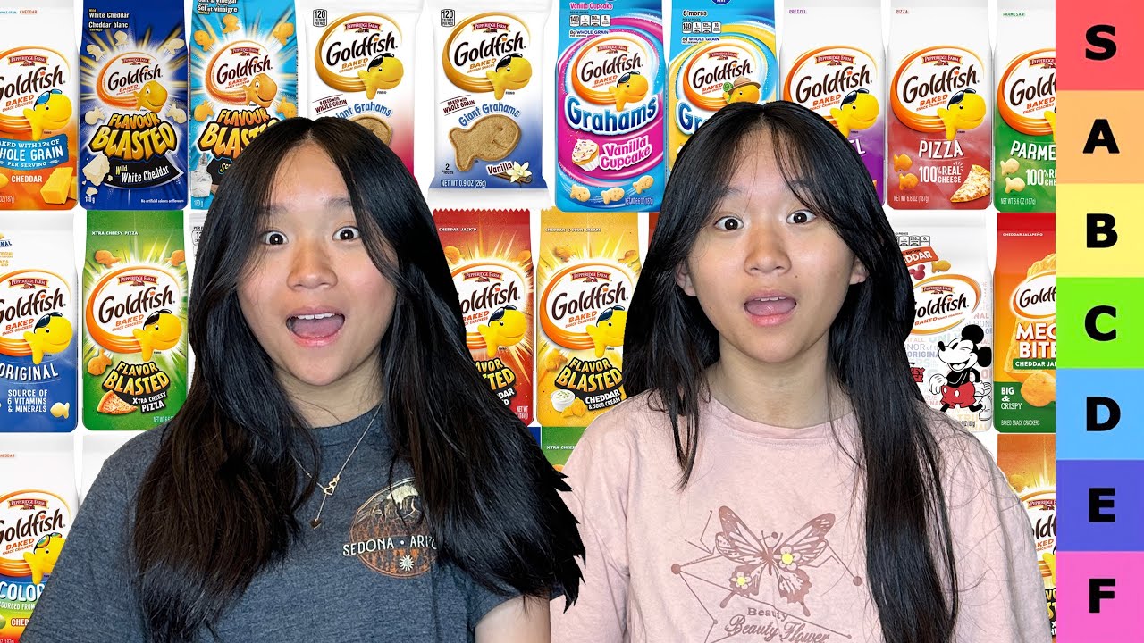 Мы составили рейтинг из 21 вкуса крекеров GOLDFISH! | Джанет и Кейт