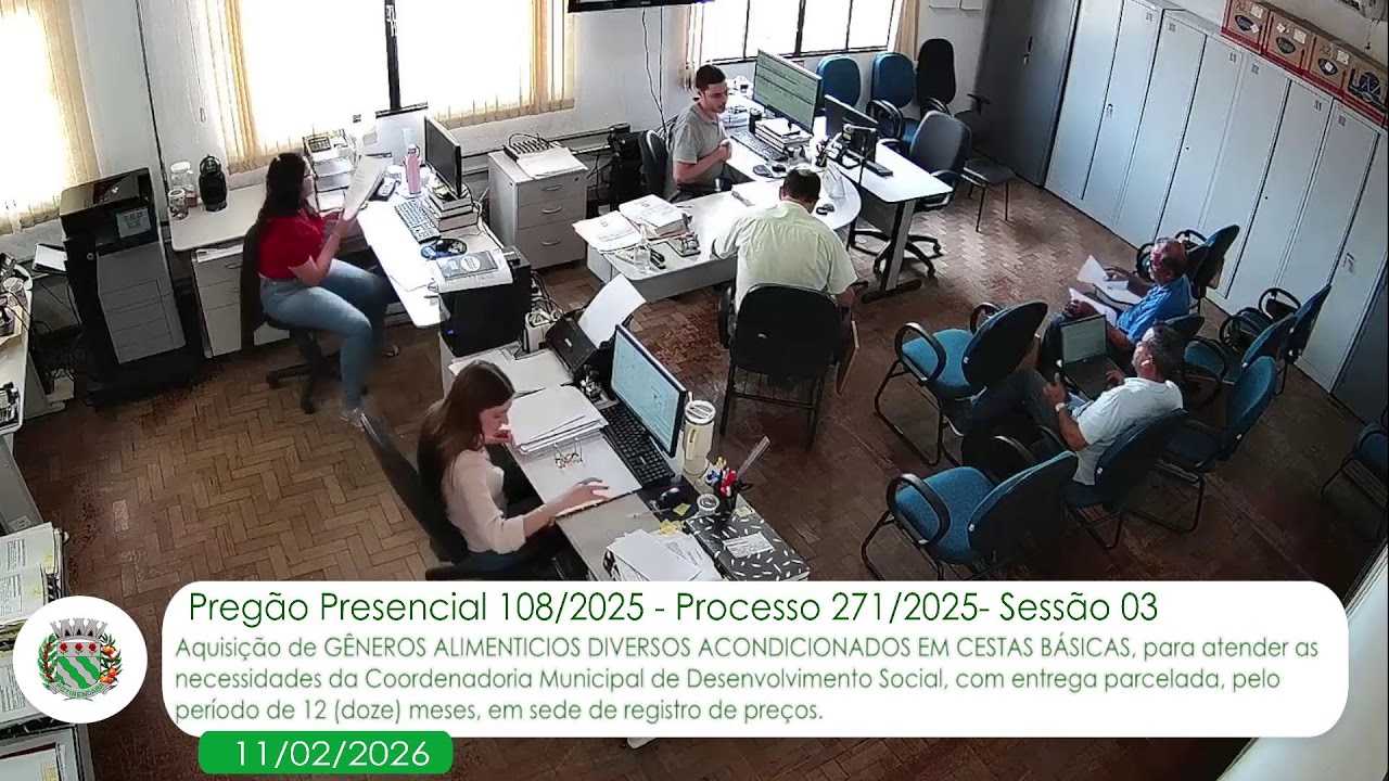 Pregão Presencial 108/2025 - Processo 271/2025 - Sessão 03