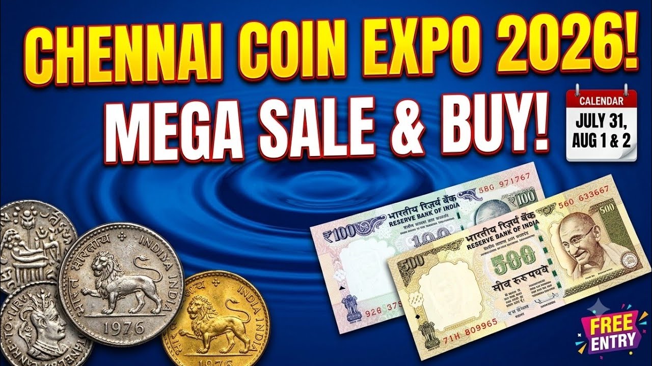 Chennai Coin Expo - 2026, Buy & Sale Old Coins