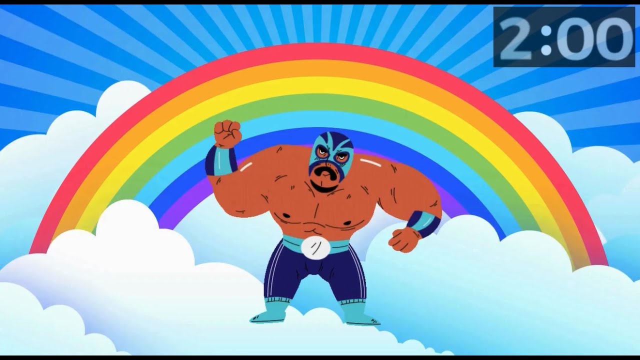2-Minute Animated Wrestlers Countdown Timer | Ready to Rumble! 💥🤼