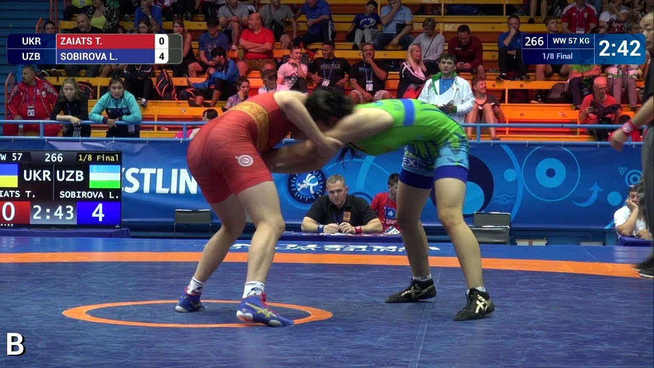 1/8 WW - 57 kg: T. ZAIATS (UKR) v. L. SOBIROVA (UZB)