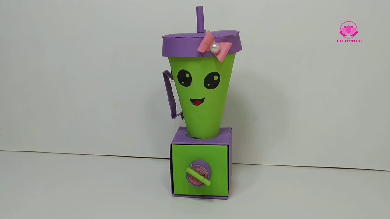 DIY FYI How to Make Paper Blender| Create DIY Origami Juice Blender|Mini Machine Decoration Display