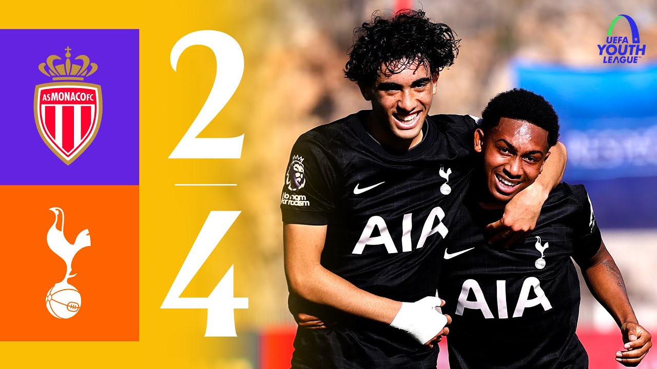 «Монако» U19 – «Тоттенхэм Хотспур» U19 2:4 | Лучшие моменты Юношеской лиги УЕФА