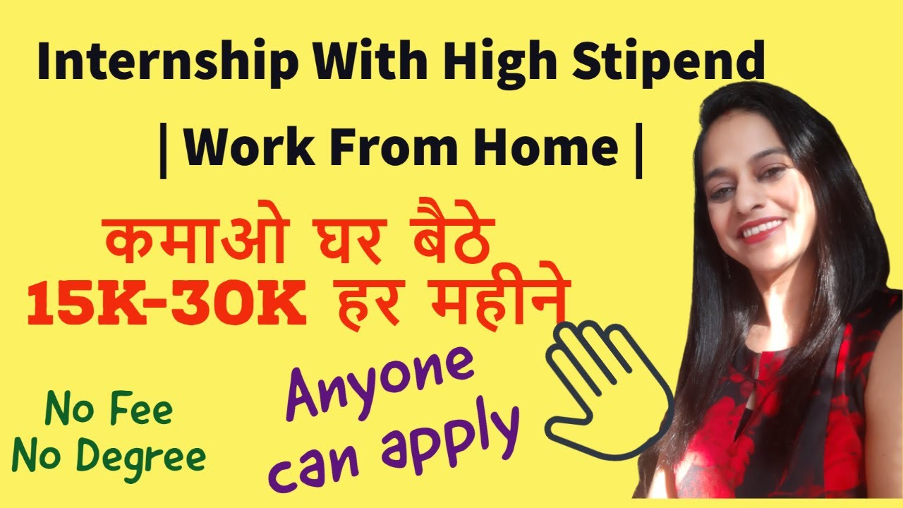 Work From Home Jobs For Freshers I Paid Internships for students I No Fee I No Degree I Apply Now