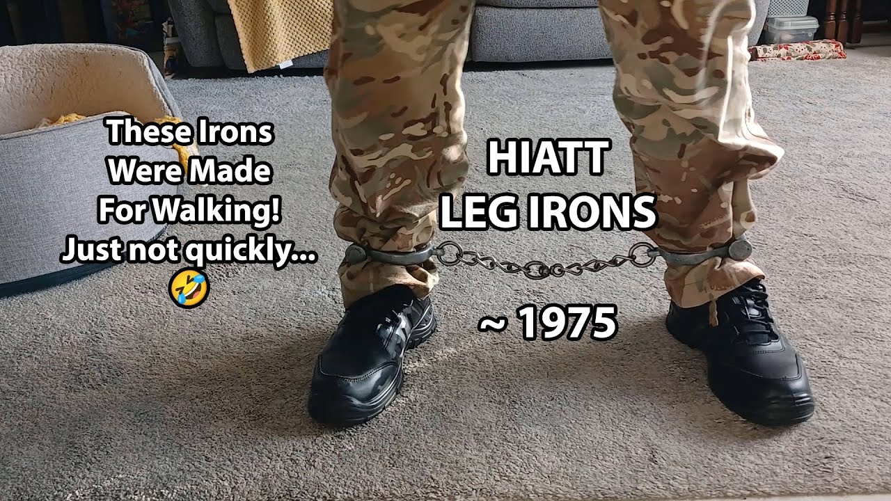 🇬🇧 British HIATT Darby Leg Irons ~ 1975 Made from good quality alloy