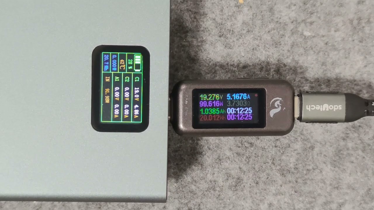 Sdoutech 20000 mAh Power Bank Charge Test~SD20MPB