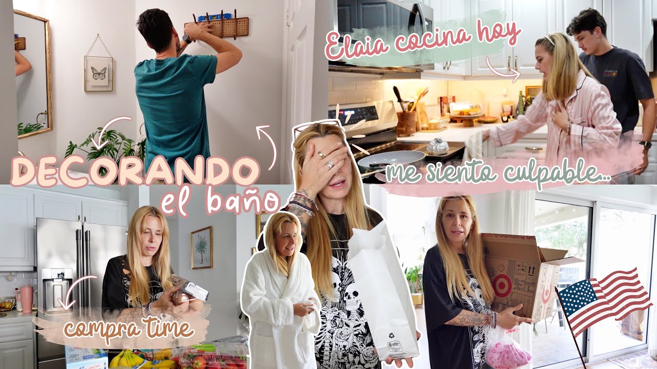 🇺🇸 DECORANDO el BAÑO 🛁 cocina Elaia 🤭 Fran se va ❤️‍🩹 Sentimiento de CULPA I Familia Carameluchi