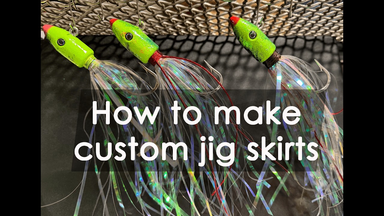 How to make a basic cheap fishing lure skirt