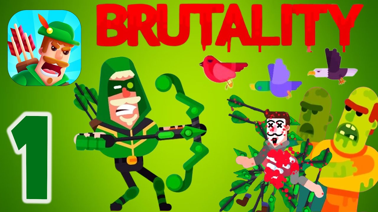 Bowmasters - Robin the Quickshooter - Brutality & Zombies & Birds Gameplay Walkthrough Part #1
