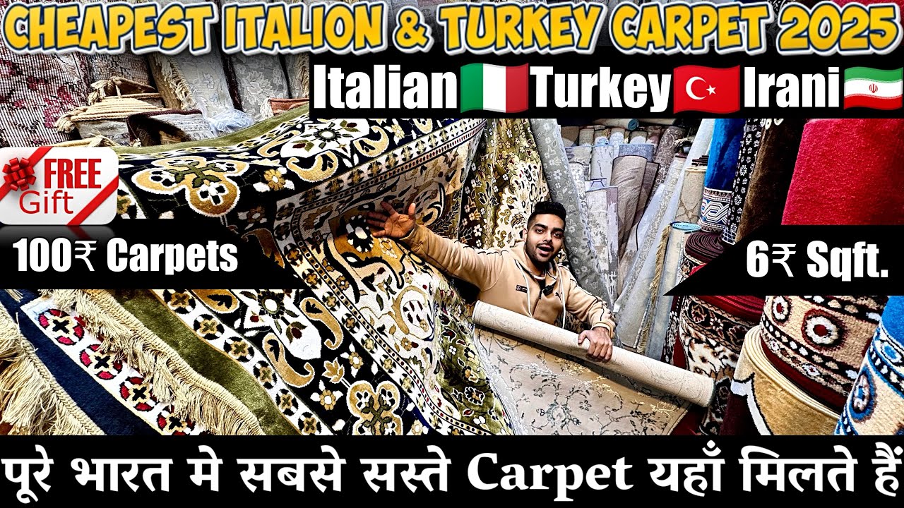 Cheapest Italian & Turkish Carpets🤩| New Year Special Offer 2025 | Carpet Market In Delhi