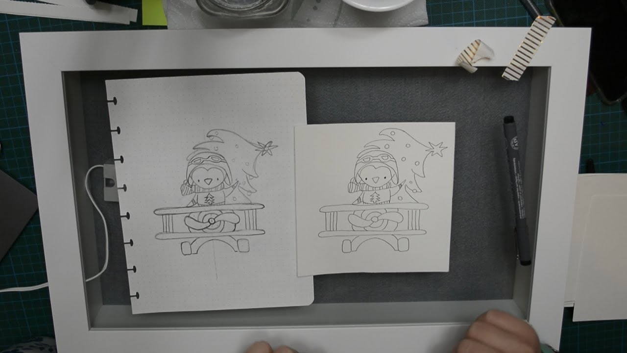 Christmas Cards DIY Part 1: Drawing out my Christmas Cards