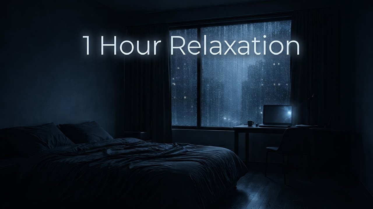 After a Long Day, Let the Rain Calm You 🌧️ Night Room Ambience
