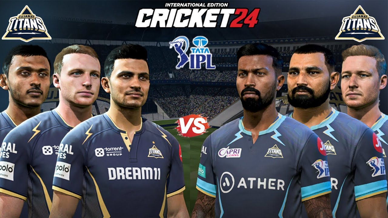GT 2022 vs GT 2025 - Last Over Thriller 😍🔥of IPL in Cricket 24
