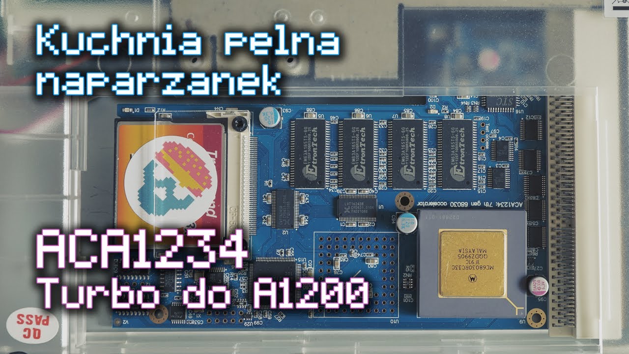 ACA1234 - karta z procesorem 68030 do Amigi 1200
