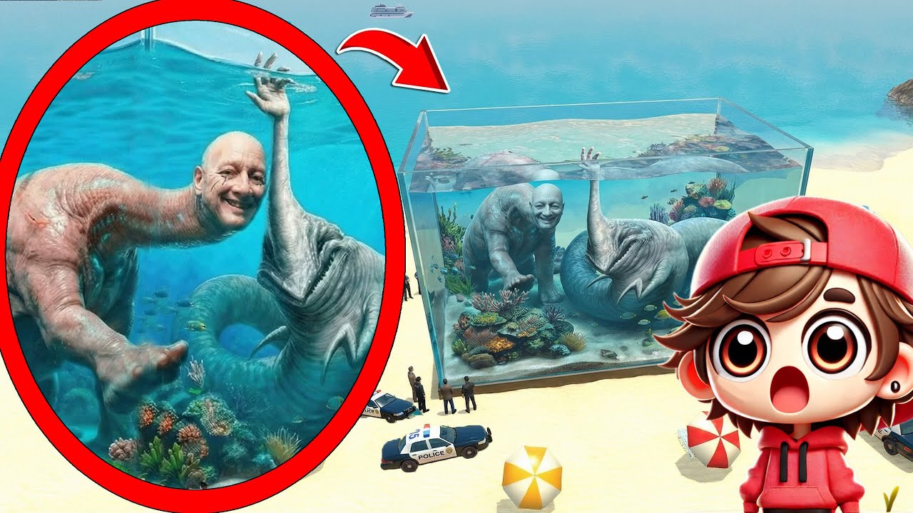 My drone CATCHES AQUARIUM WITH WE SWAM TOO FAR AND HAND SEA GIANT in REAL LIFE in Garry's Mod