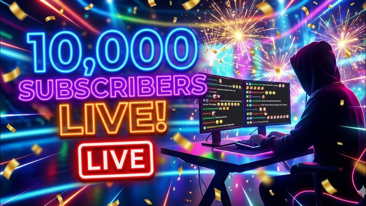 🔴 Live - 10000 Subscribes Live stream - Vibely Studio