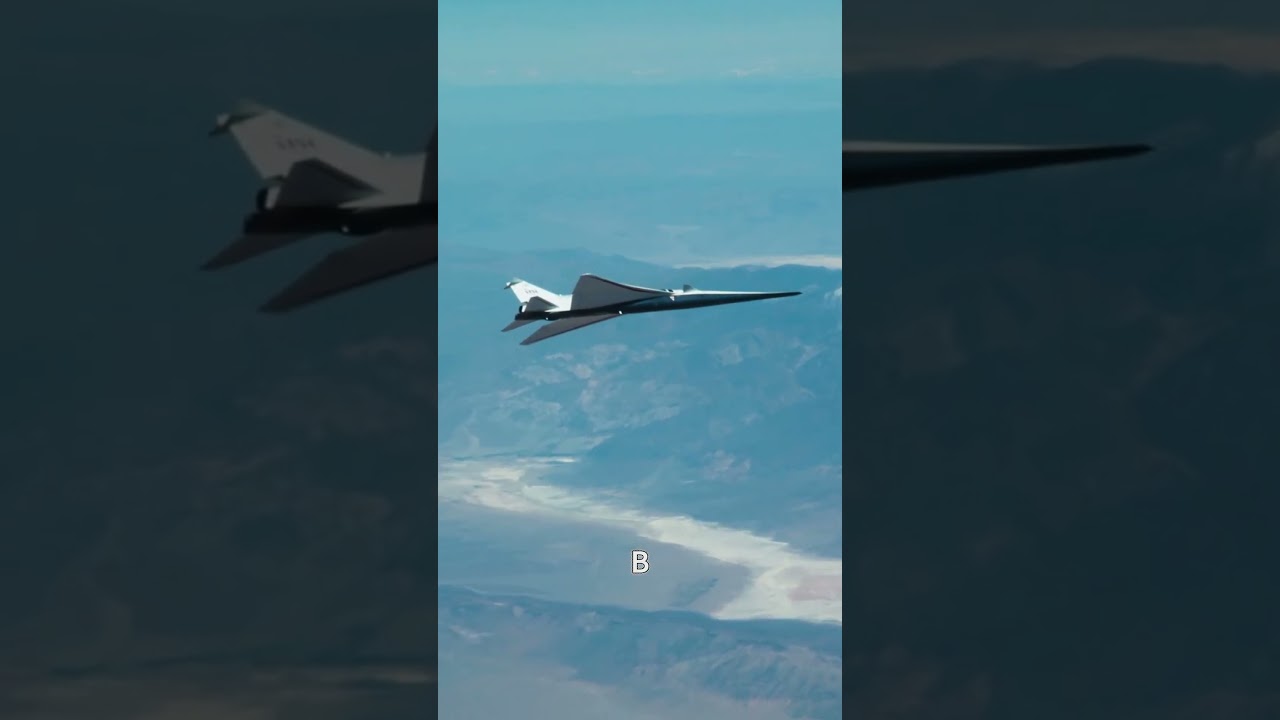 X-59: Сверхзвуковой самолёт без громкого звука! 🚀✈️ #NASA #X59 #Факты
