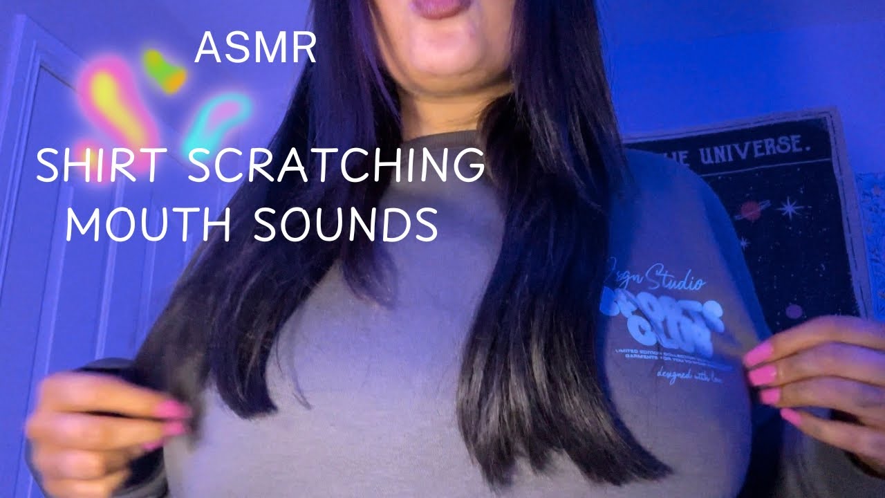 ASMR / Shirt Scratching/ Mouth Sounds ( Fast and Aggressive)