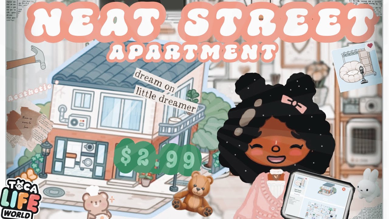 Обзор и обустройство апартаментов Neat Street Apartment (Toca Boca Life World) с голосовым сопров...