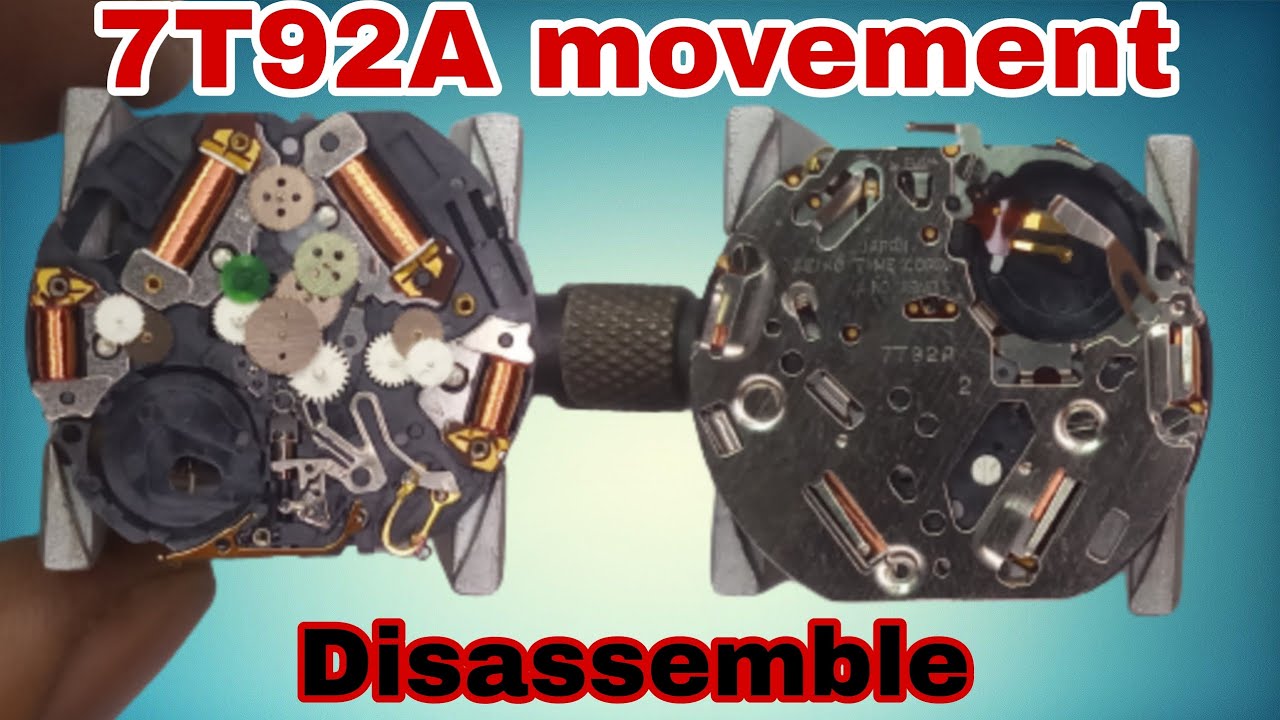 How To Service Seiko 7T92A Movement | Disassemble Part | 