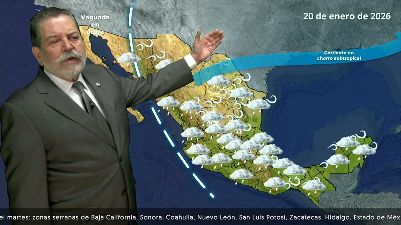 19 de enero de 2026. Pronóstico del Tiempo. Vespertino