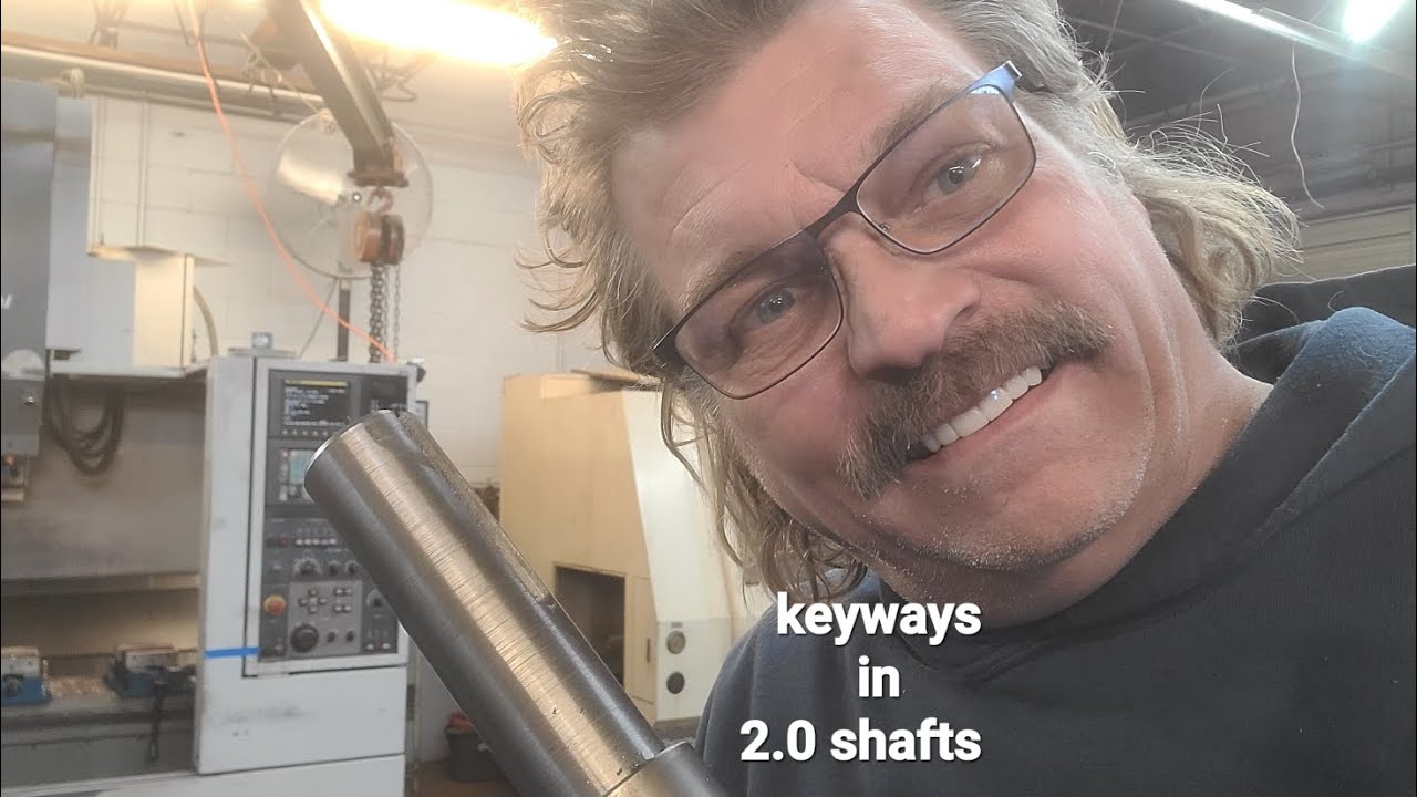 Turning shafts and cutting keyways