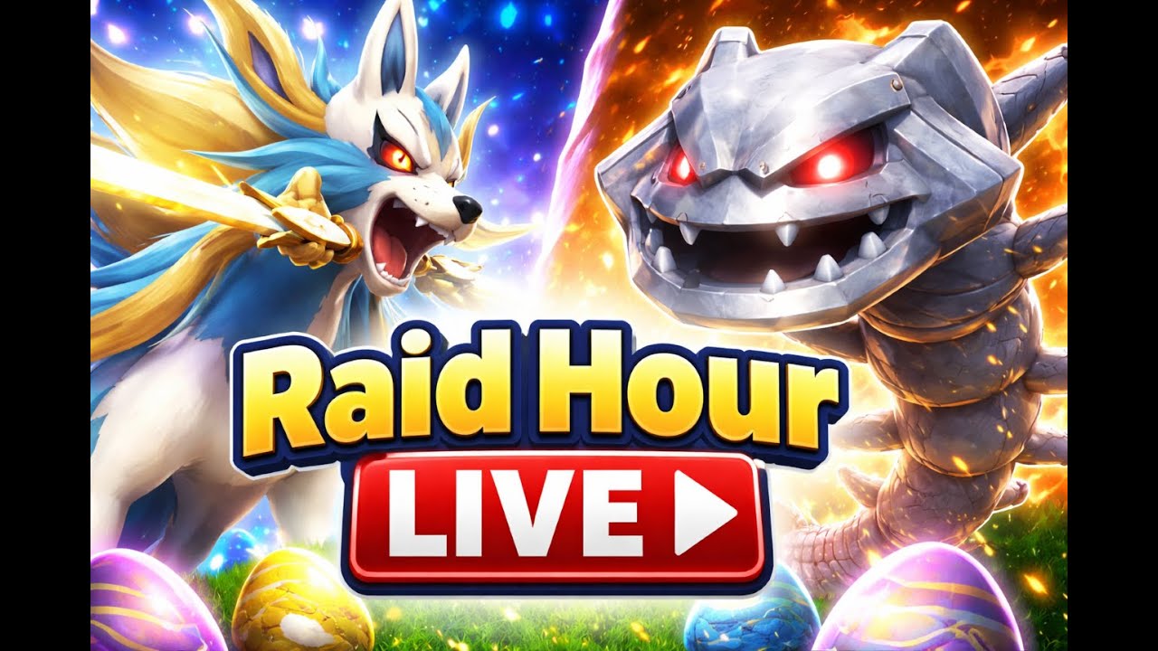 Hosting Zacian Raids ✨ Shiny Hunt + Mega Steelix 🔴 Pokémon GO Live 🔴 #pokemongo